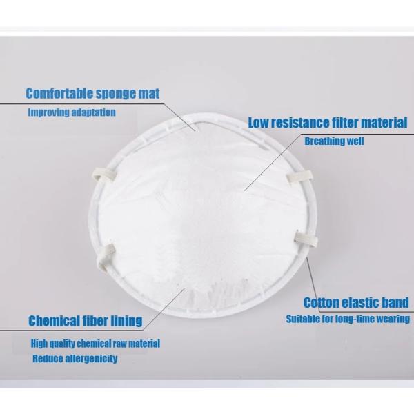 Fluid Repellent  Disposable Protect Mask Cup Shape Hygienic Skin Friendly