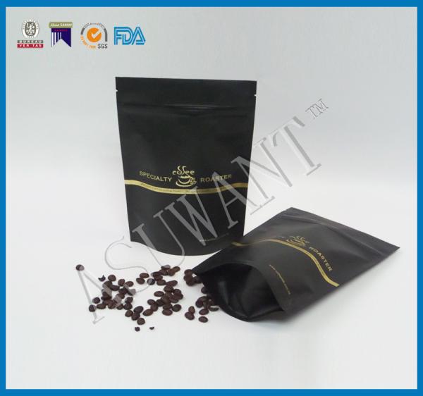 12''*9''*4'' Coffee Bean Bags Packaging Moisture Proof With Customized Logo