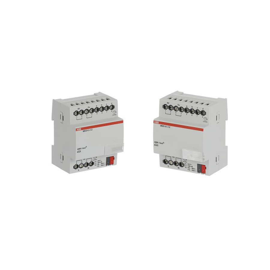 WS/S 4.1.1.2 ABB Weather Station 4-Fold Analog Input for Environmental Sensor Data Processing KNX