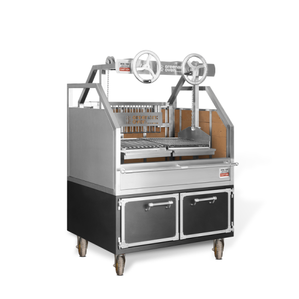 Commercial Charcoal Grill Spanish Iron BBQ Grill with 304 Stainless Steel Multifunctional Design and 300-600°C Cooking Temperature