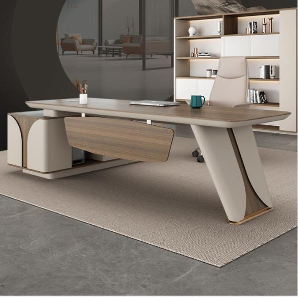 50mm Table Top L Shape Office Desk Customized Size Furniture for Modern Office