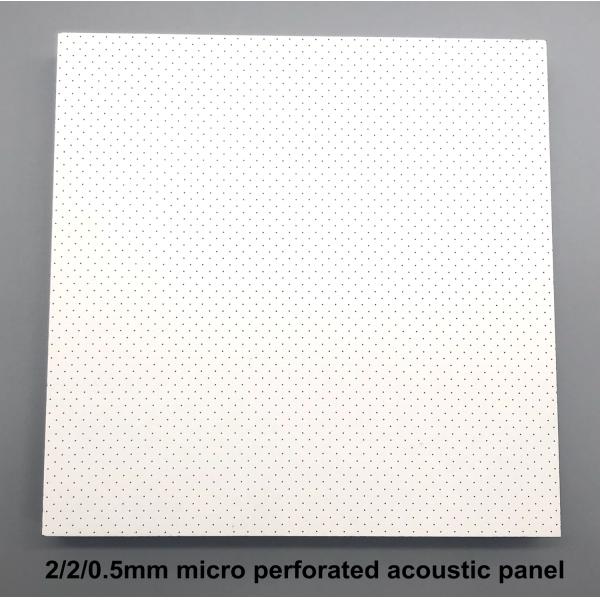 Colores de grito Tejas de techo 2/2/0.5mm Paneles acústicos microperforados Tablero de insonorización