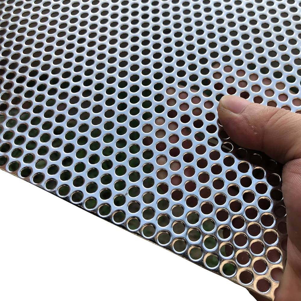 Premium Mild Steel Perforated Metal Mesh 1.2×2.4m with 5mm Round Holes for Industrial Screening and Ventilation