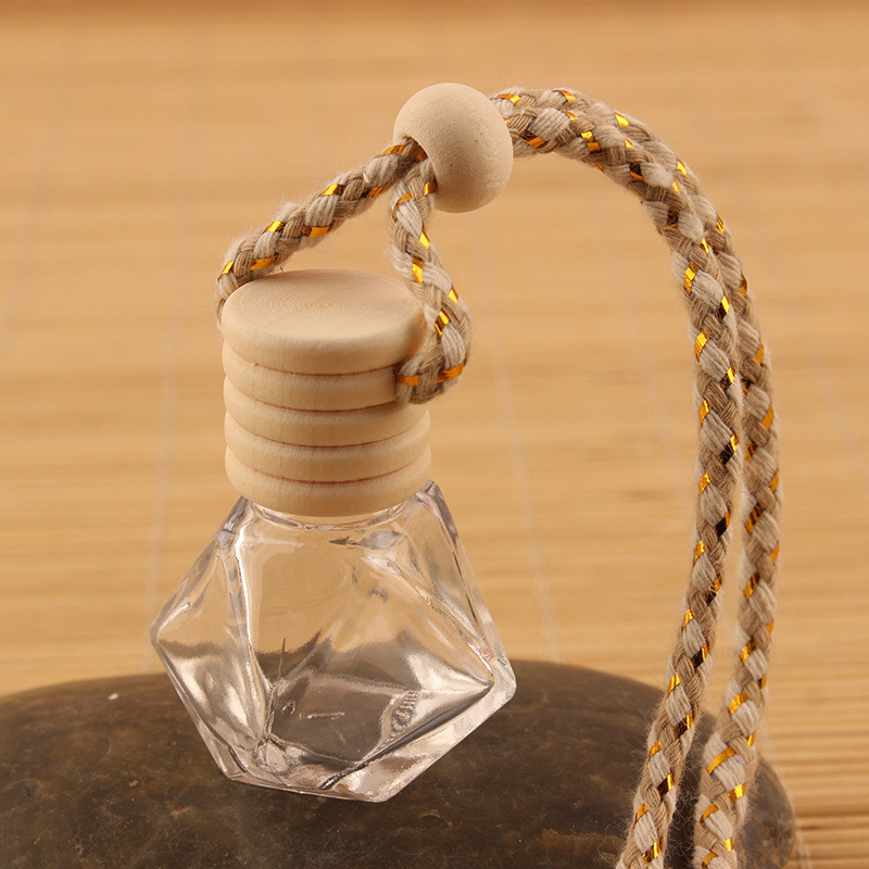 Бутылка Freshener воздуха 8ml пустого отражетеля Reed автомобиля диаманта привесная и деревянная крышка