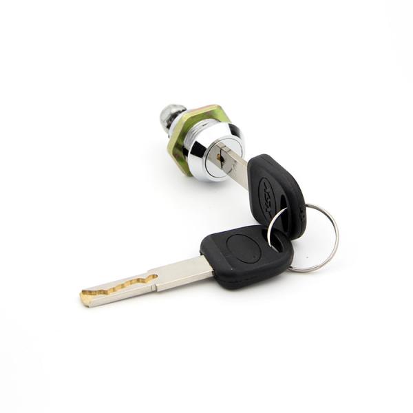 Furniture Cabinet Door Locks 90° Rotation D22mm * L15.1mm  Chrome Plated