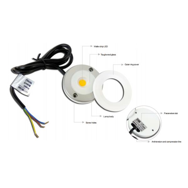 3W IP65 3 года гарантия светодиодный ландшафтный свет светодиодный шкаф светодиодный свет с гаммой для коммерческих продуктов витрины