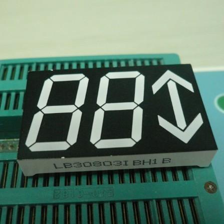 Custom Arrow 3 Digit Seven Segment LED Display For Elevator Position Indicator 0.8 Inch