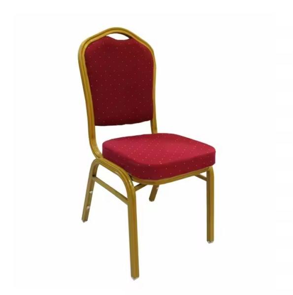Wedding Chairs For Hotels Fabric Metal Frame Banquet Chairs NO Folded