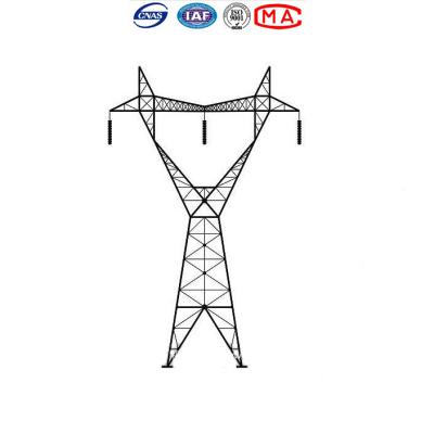 Torre galvanizada do mergulho quente Q235 Electric Power para a linha aérea