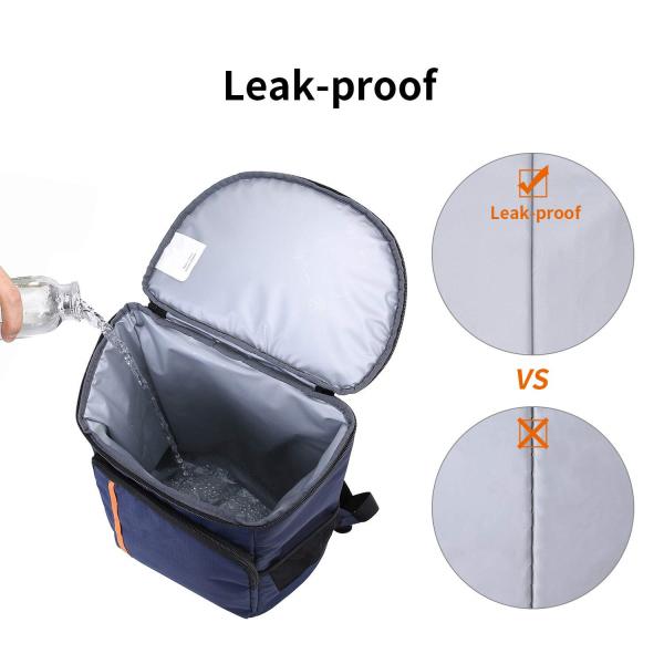 Portable 30 Cans Insulated Backpack Cooler Bag For Food Transport Large Capacity