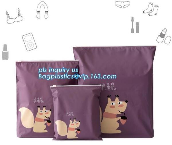 Clear poly leakproof plastic slider zipper bags for packaging, slider zipper lock bag, Plastic Slider Top Zipper Bag