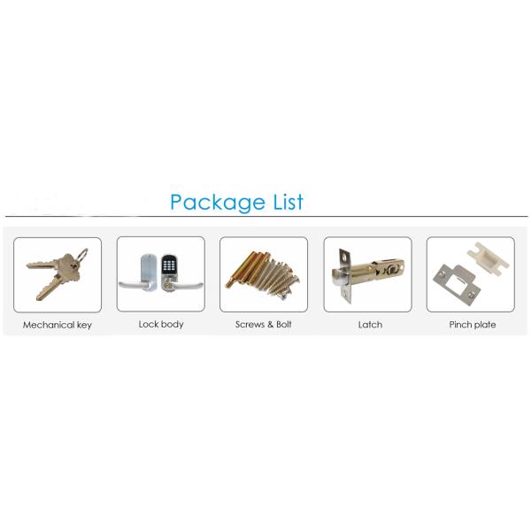 finger-touch keypad contactlessly Password Door Lock keyless low voltage warning  card