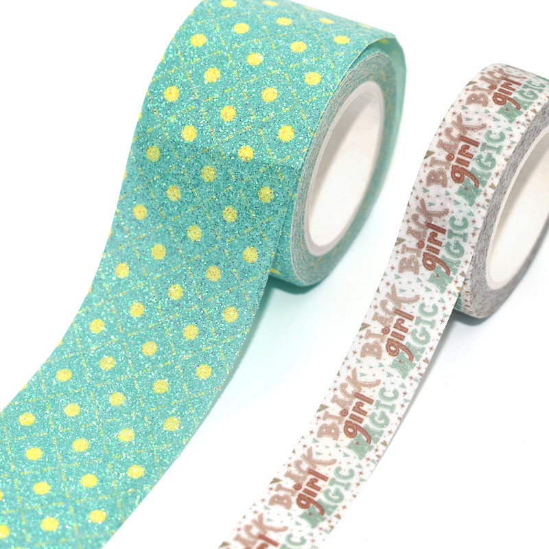 Изготовленная на заказ напечатанная лента Washi ленты Washi яркого блеска водоустойчивая бумажная