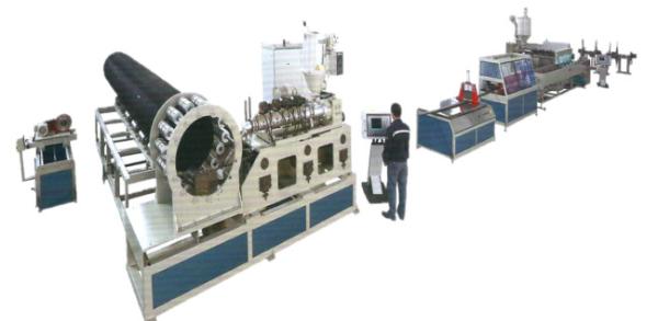 Flexible Steel Reinforced Spiral Plastic Pipe Production Line For Heavy Industry
