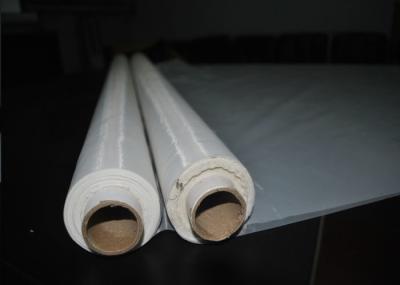 White Color Monofilament Polyester Mesh For Screen Printing , Easy To Clean
