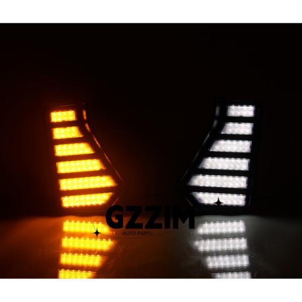 Plastic Toyota Car Light Daytime Running Light Used For Tacoma 2024 White / Amber Light