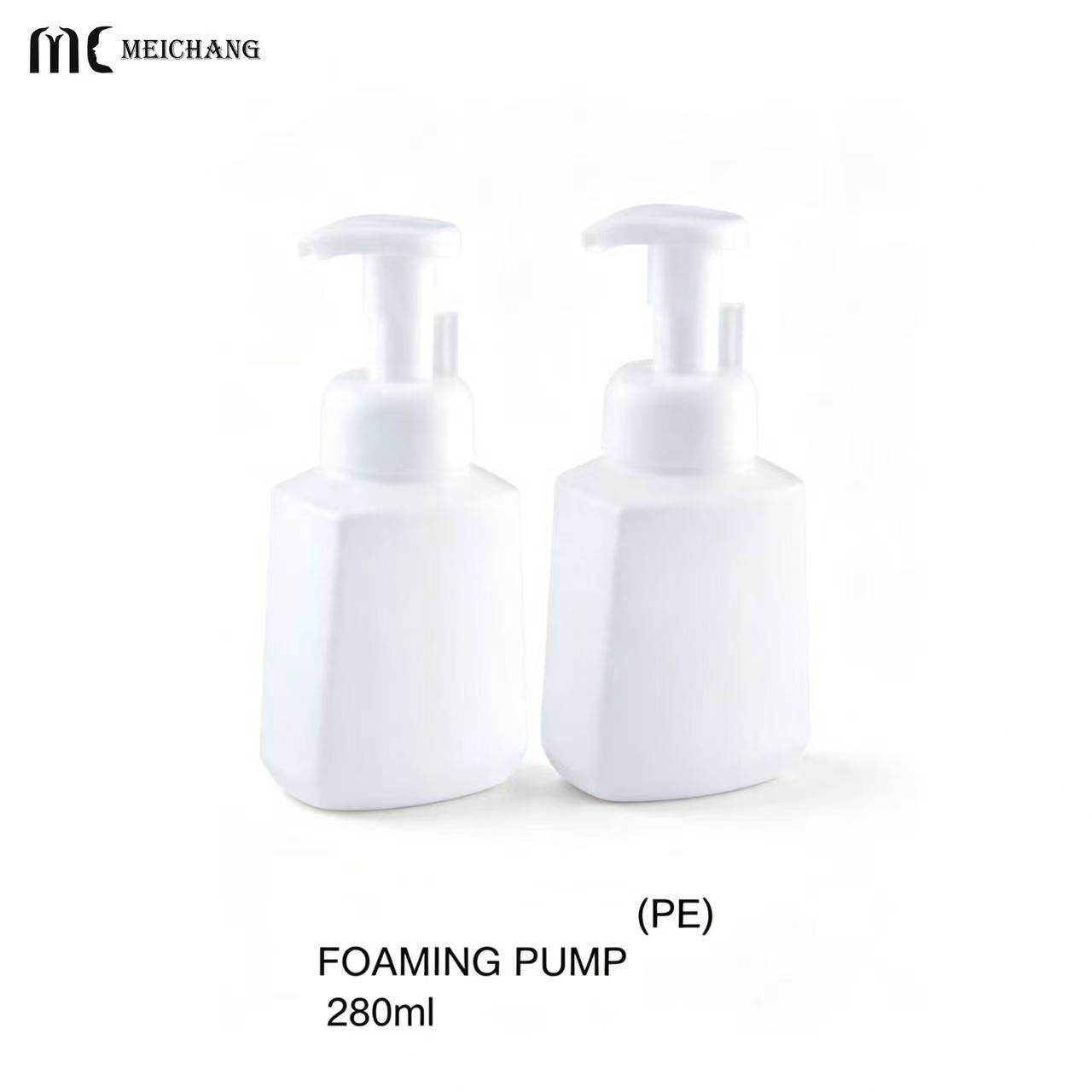 280ml PE Foaming Pump Bottle for Personal Care and Household Cleaning（MC-1807）