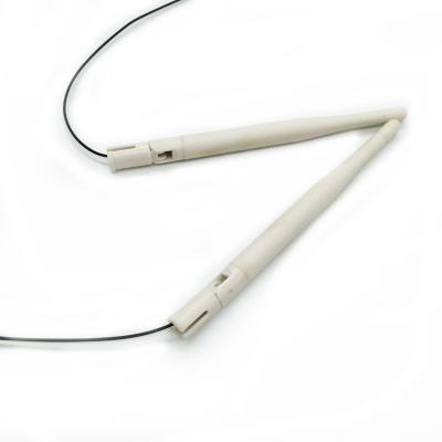 White Wireless GSM GPRS Antenna 3dbi  IPEX Connector Wifi 100mm Coaxial Cable