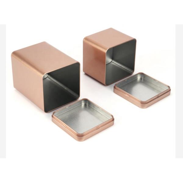 Коробка олова сливк тела косметического квадрата металла черноты жестяных коробок 20ml подарка алюминиевая