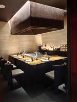 Tabela de churrasco de Teppanyaki em pé