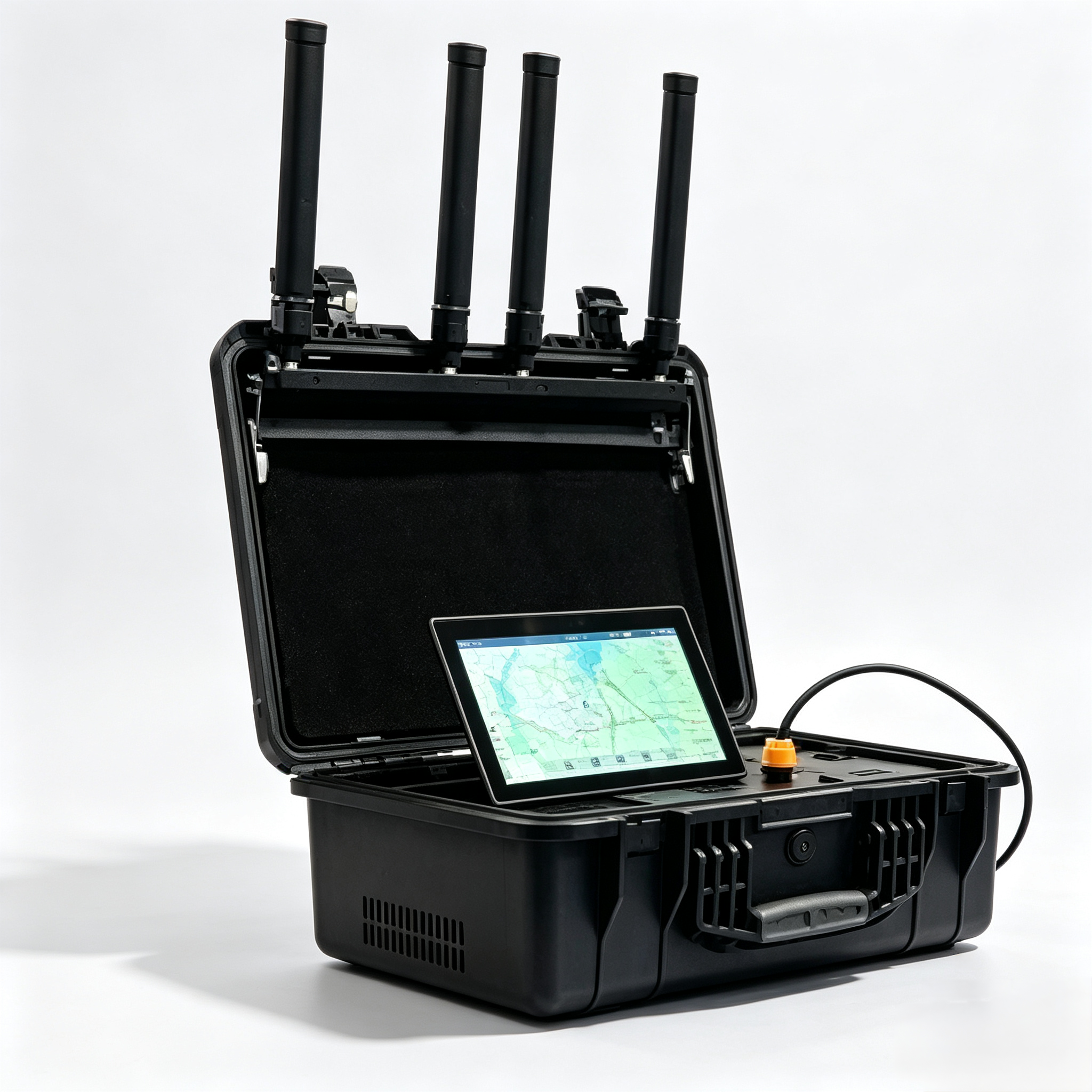 5-10km Briefcase Style Portable Drone Detector IP65 Low Altitude Drone Detection System