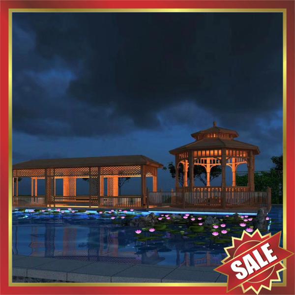prefabricated garden park villa hotel Aluminium alloy metal gazebo pavilion kiosk pergola kits-beautiful sun shelter!