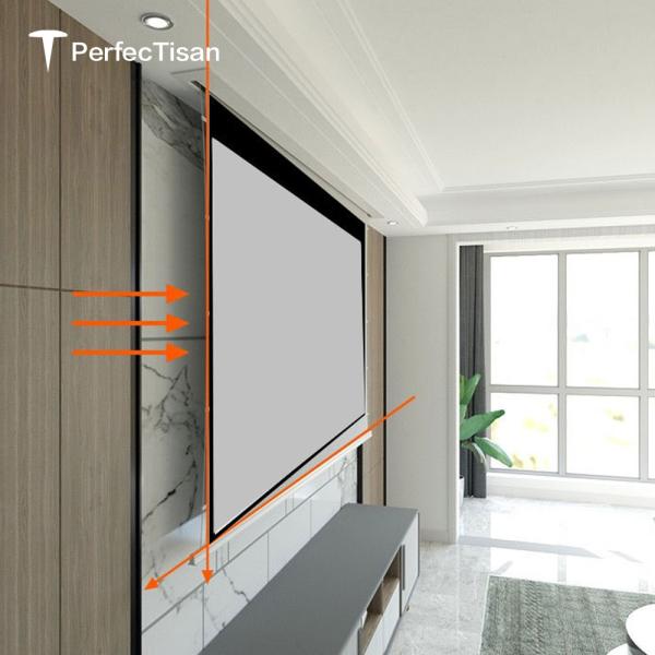 80 Inch - 120 Inch Drop Down Screen 8k Alr Cinema Screen With Tab Tensioned