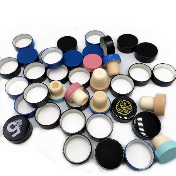 Shiny Gold Silver 28mm Liquor Whisky Bottle Caps Cover Non Refillable