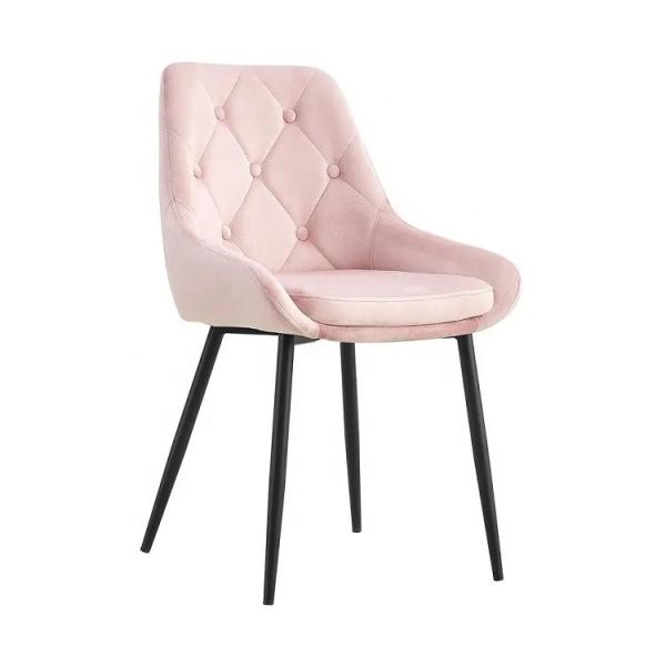 Comfortable and Durable Living Room Furniture Fabric Velvet Dining Chair Product Size 560*560*840mm