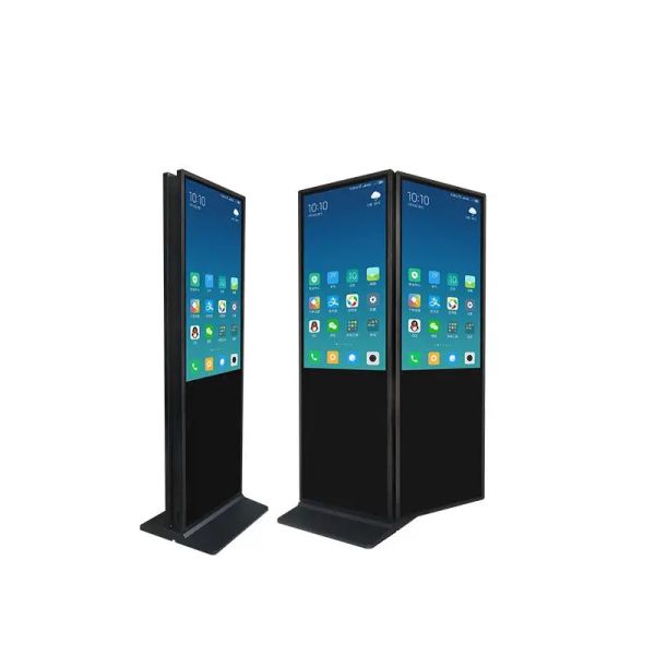 55/65 Inch 3000 Nits Brightness IP65 Waterproof Outdoor Digital Signage Advertising LCD Totem Kiosk