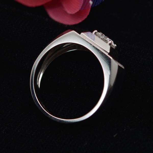 DEF VVS Super White Moissanite Jewelry , Brilliant Cutting 1 Carat Moissanite Ring