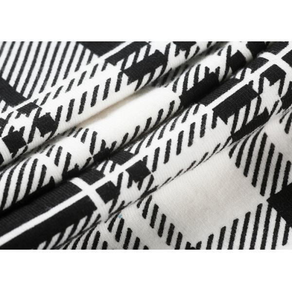 Classical Kids Girls Clothes Girl Fashion Suit Black And White Grid Stripe Pattern