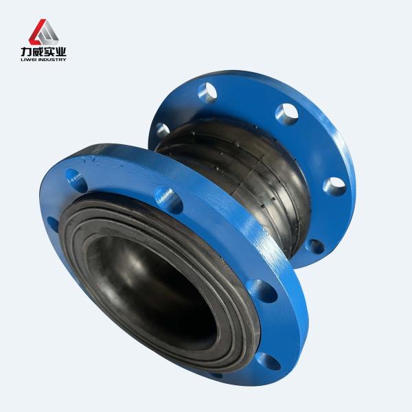 10 12 8 dupla esfera articulação de borracha flexível com material de flange de aço inoxidável