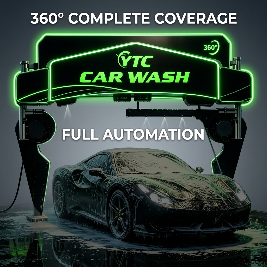 48KW Automatic Tunnel Car Wash Machine High Capacity Smart Car Wash Machine