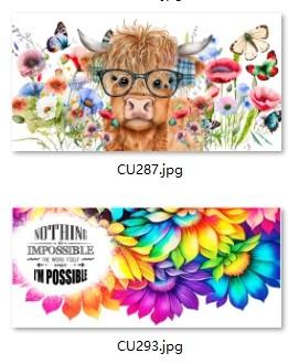 Removable Adhesive Type 0.1mm Custom UV Transfer Stickers UV DTF Decals