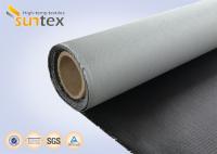 Tissu ignifuge enduit d'unité centrale d'admission d'air isolant des rideaux en fumée de la toile 0.43mm de tissu
