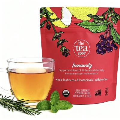 Compostable Eco Friendly Tea Packaging Stand Up Pouches 50g-250g For Coffee Tea