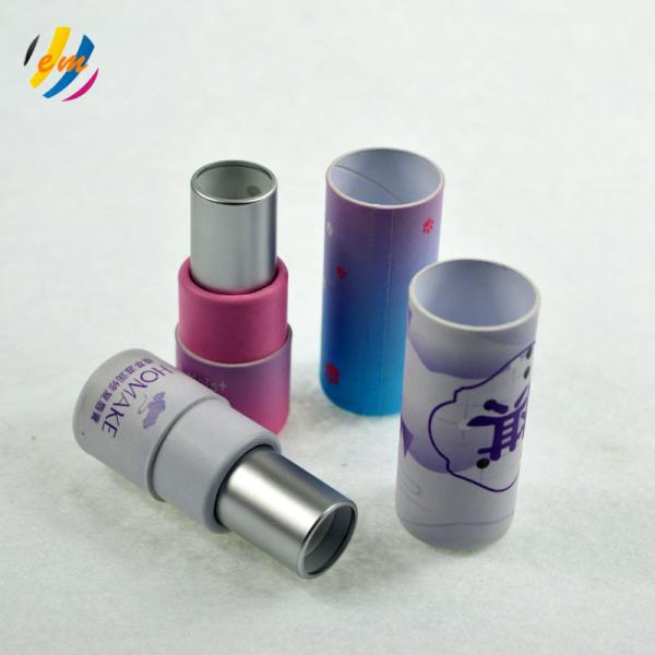 Fancy CMYK Color 85mm Height Kraft Paper Lip Balm Tubes