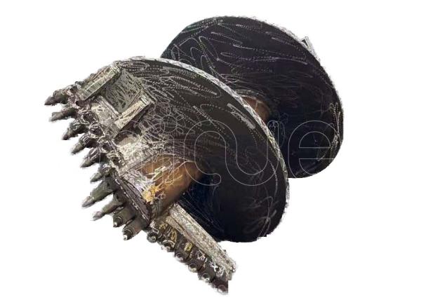 High Efficiency Q345B 30mm Thickness Solid Flight Auger For Engineering