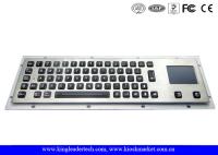 Teclado iluminado montagem do metal do painel com 65 chaves do luminoso e o Touchpad integrado