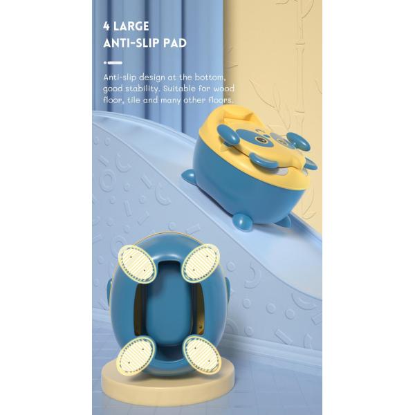 Cartoon Panda Shape Baby Potty Toilet with Custom Logo EN71 Certified Blue/Yellow/White/Black