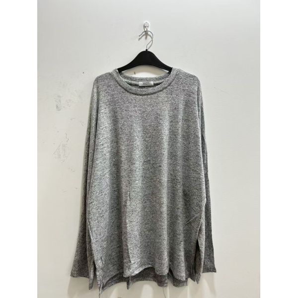 Women's Soft Heather Gray Glutinous Rice Knit Loungewear Set