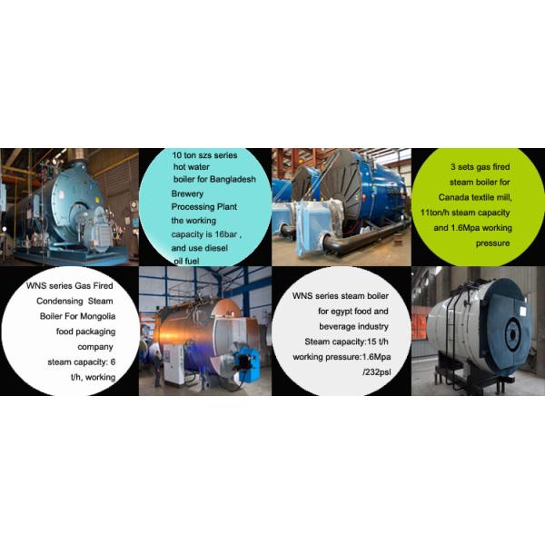 Low pressure Gas Oil Boiler 4.2 MW Rated capacity for Food Industry