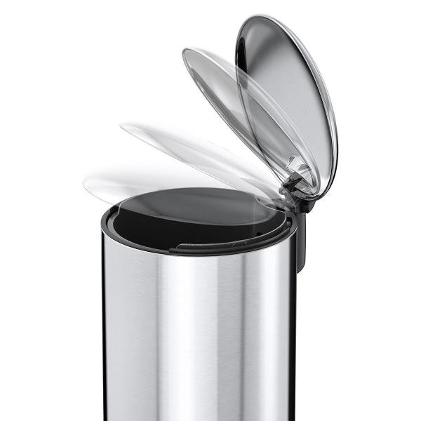 Cisterna de lixo de aço inoxidável pedal 3L 5L 12L 20L 30L para casa cozinha de banheiro