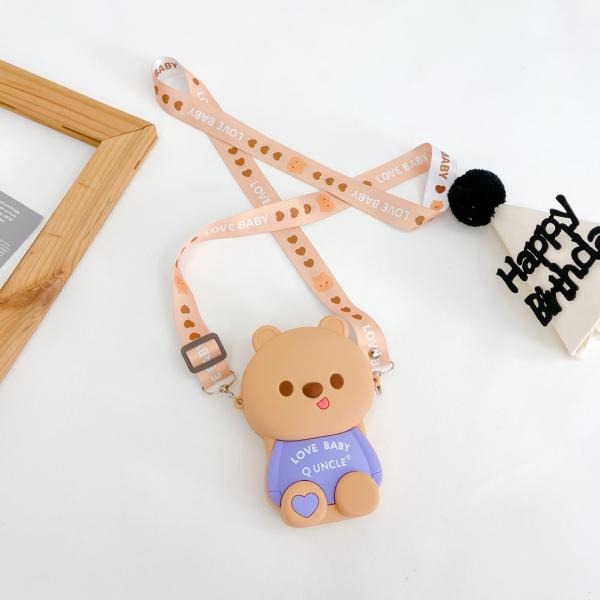 Медведь Легкий силиконовый карандаш для хранения канцелярских принадлежностей