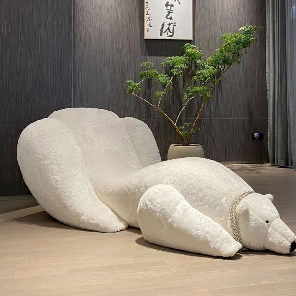 Folded Modern Creative Designer Living Room Sofa Chaise Leisure Chair Teddy Bear Lounge Chair Stylish Comfort