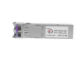 DONGWE CSFP DW-C0334-02T(D) 155M, 1310nm / 1490nm; Compact SFP bidi, 2KM, DDM -40ºC~+85ºC