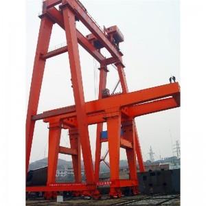 Large Lifting Capacity Portal Gantry Crane Type Gate with Hoist 630 KN Low Speed