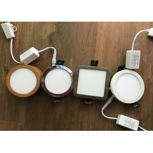 Black Epistar 18w 24w LED Slim Panel Light Surface Mounted Chrom Color 220V 4500K