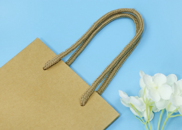 Первоначальные цвета бумажные мешки экологически дружелюбные с ручками ремня хлопка